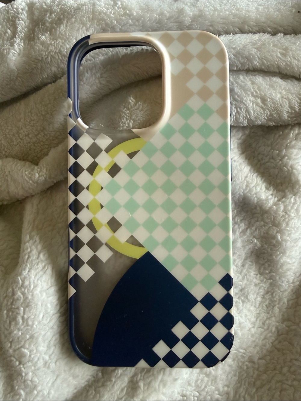 Heyday checkered phone case for iPhone 16 pro